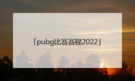 「pubg比赛赛程2022」pubg比赛赛程2022中国队